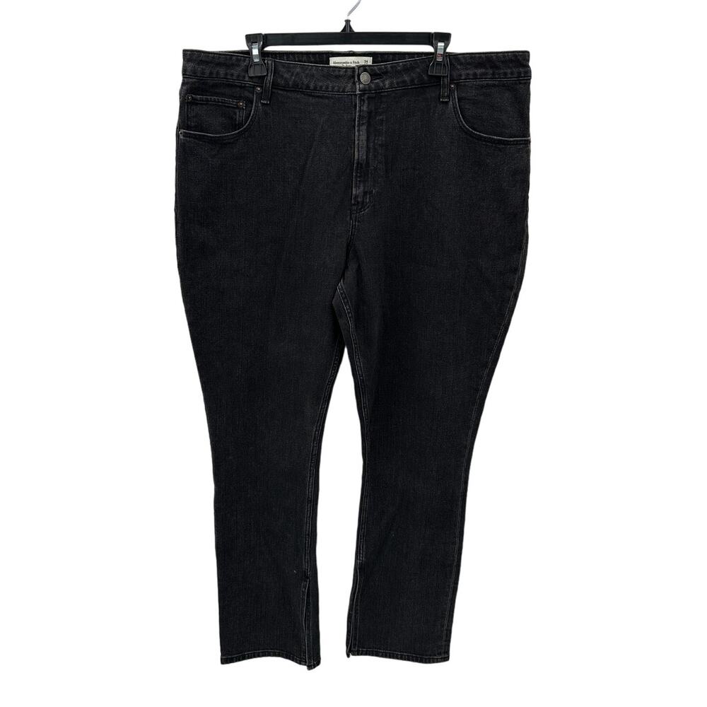 ABERCROMBIE & FITCH The Skinny High Rise Curve Love Black Denim Jean // 18R